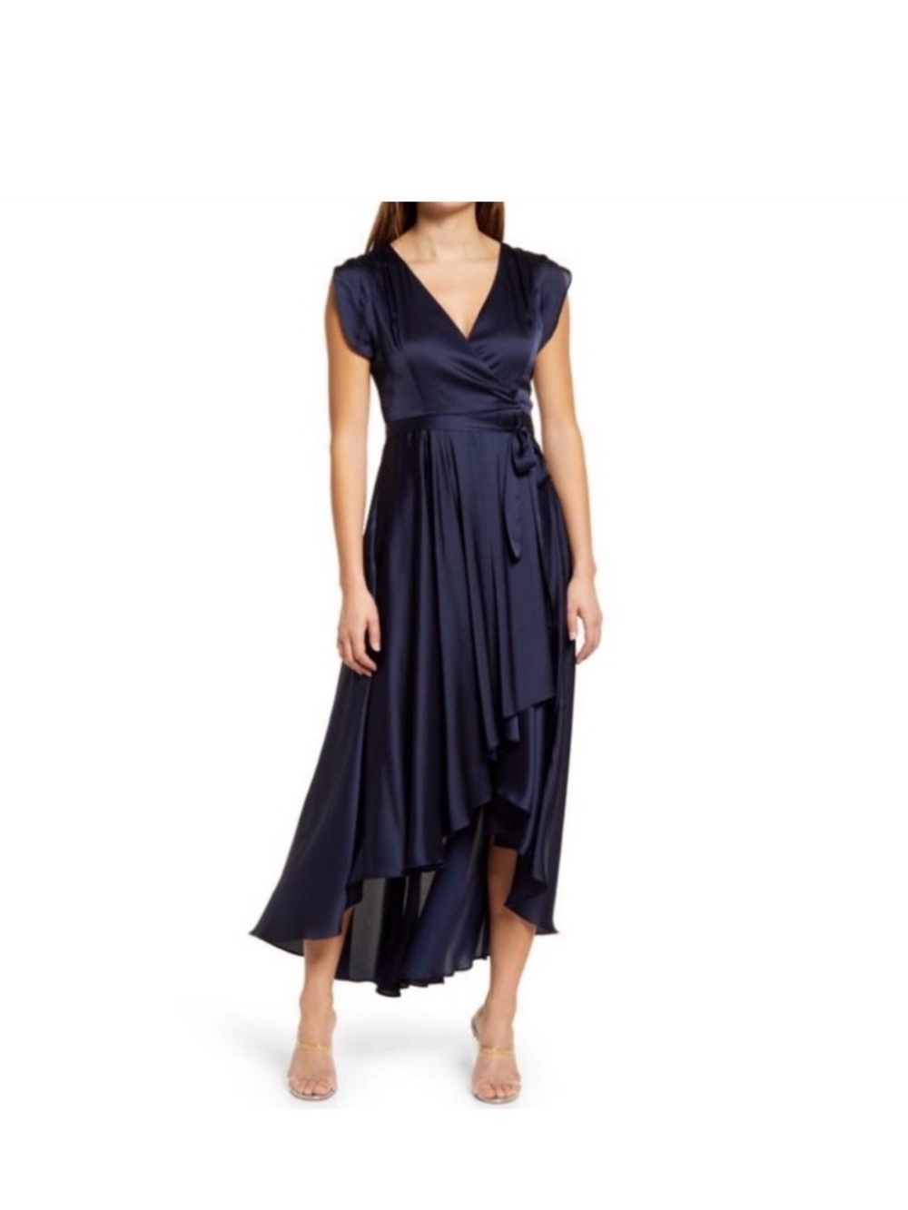 Lulu's Fallen For You Navy Satin
High-Low Maxi